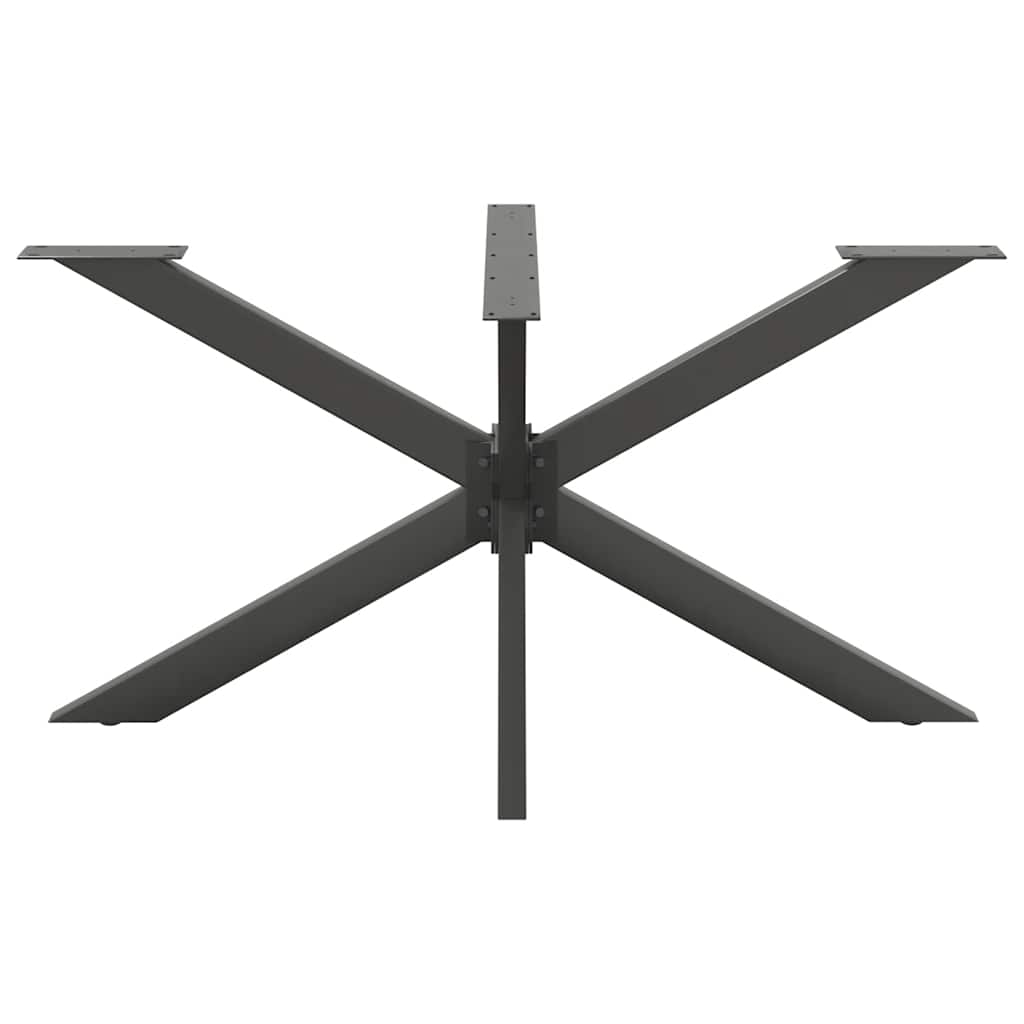 spisebordben edderkopformet antracit 150x78x(72-73) cm stål