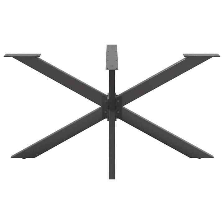 spisebordben edderkopformet antracit 150x78x(72-73) cm stål