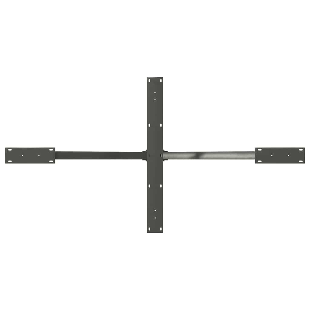 spisebordben edderkopformet antracit 150x78x(72-73) cm stål