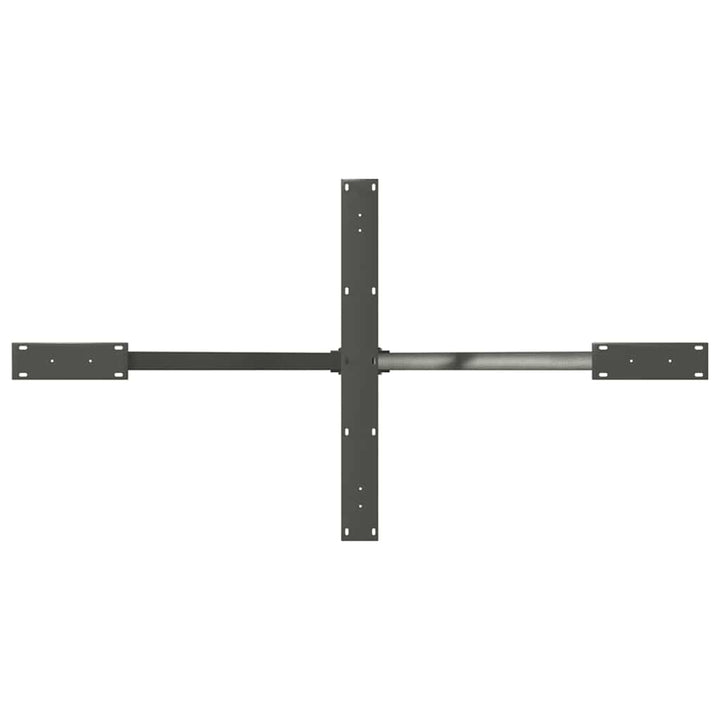 spisebordben edderkopformet antracit 150x78x(72-73) cm stål