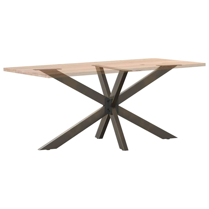 spisebordben edderkopformet sort 150x78x(72-73) cm stål