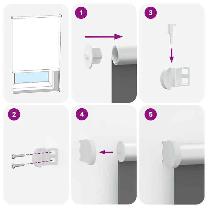 rullegardin mørklægning 130x230 cm stofbredde 126,6cm polyester