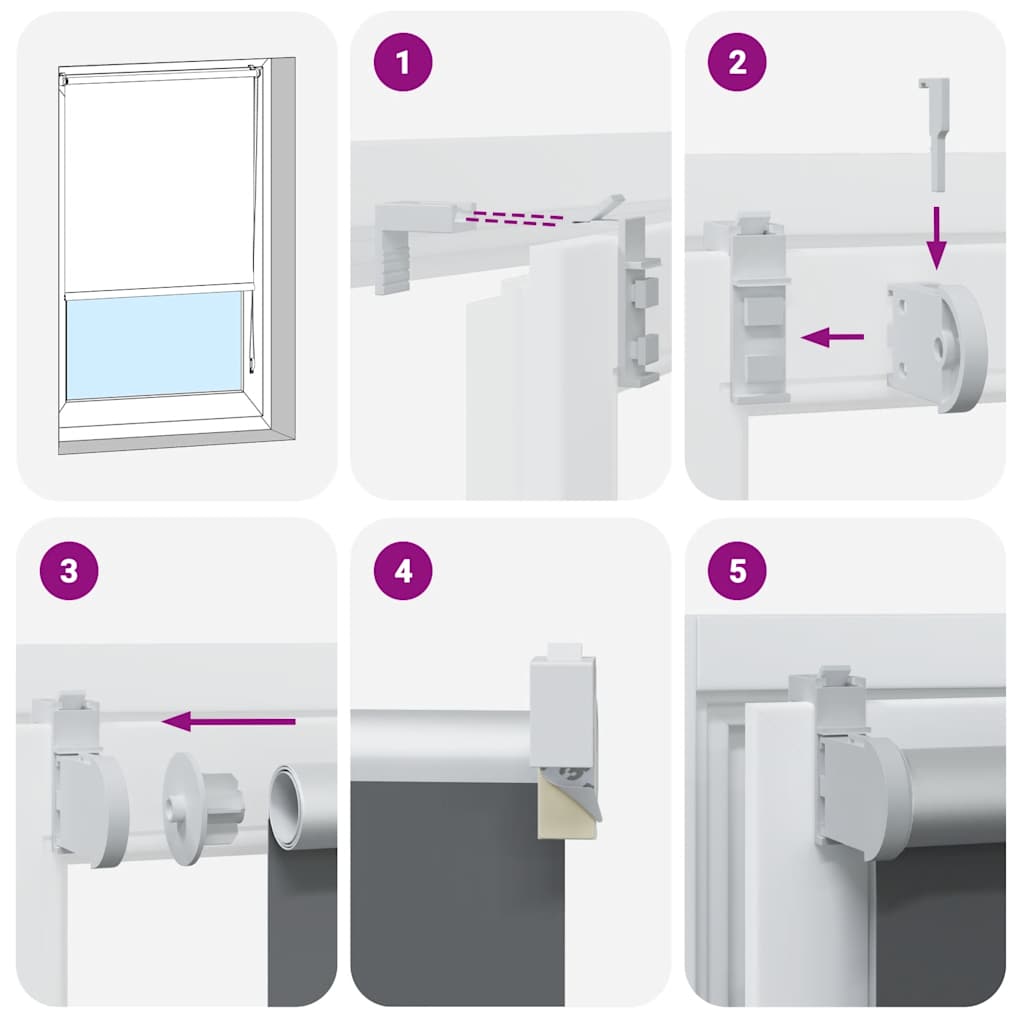 rullegardin mørklægning 130x175 cm stofbredde 126,6cm polyester