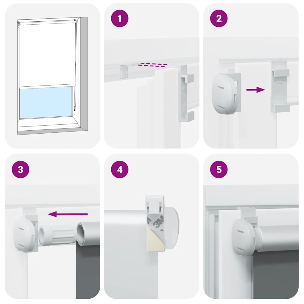 rullegardin mørklægning 105x210 cm stofbredde 100,7cm polyester