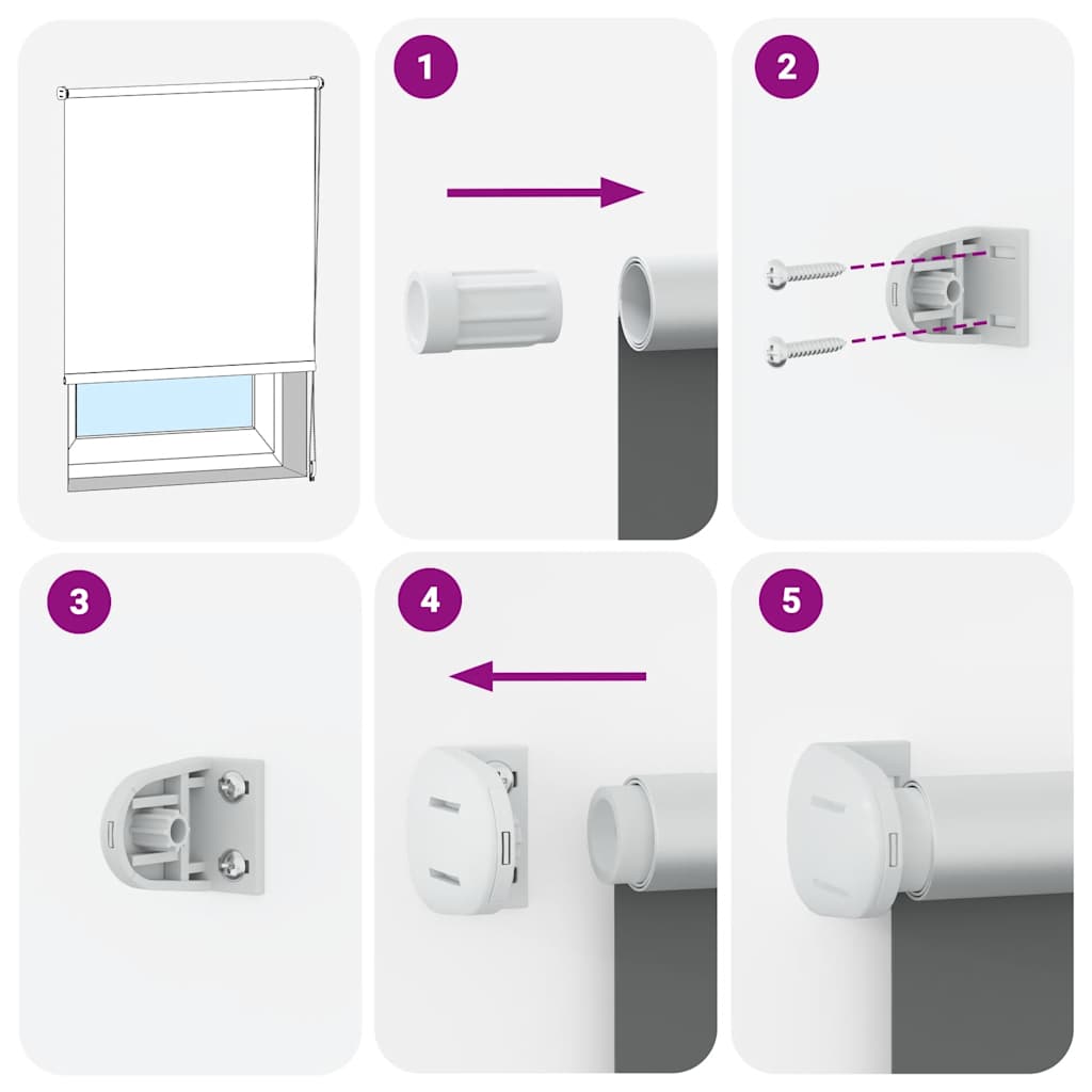 rullegardin mørklægning 100x210 cm stofbredde 95,7 cm polyester