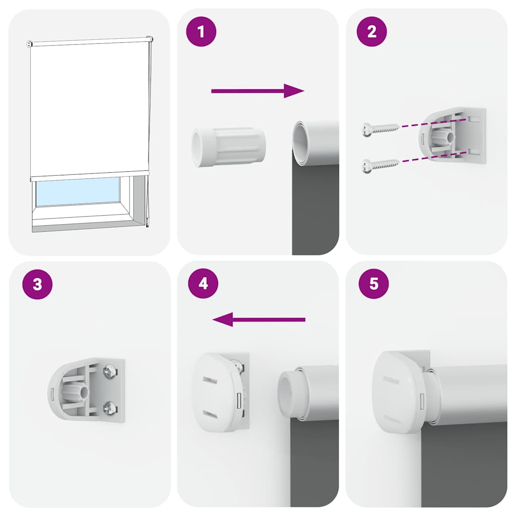 rullegardin mørklægning 105x210 cm stofbredde 100,7cm polyester
