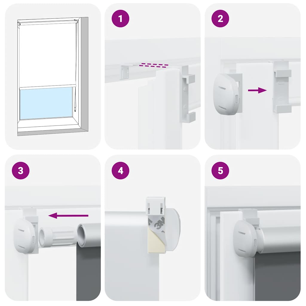 rullegardin mørklægning 115x210 cm stofbredde 110,7cm polyester