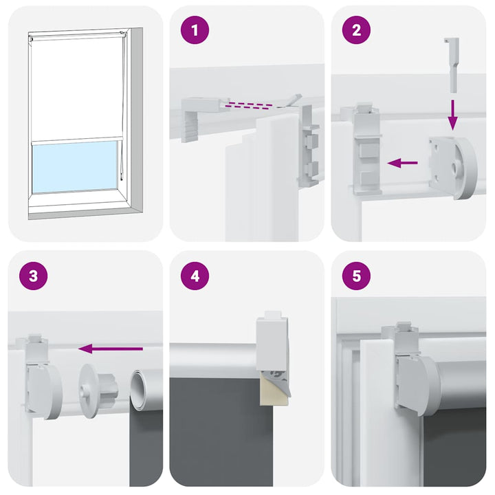 rullegardin mørklægning 130x210 cm stofbredde 126,6cm polyester