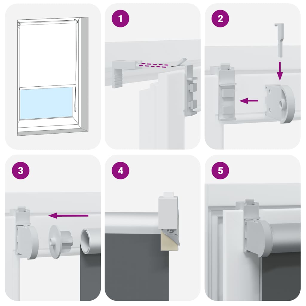 rullegardin mørklægning 155x230 cm stofbredde 151,6cm polyester