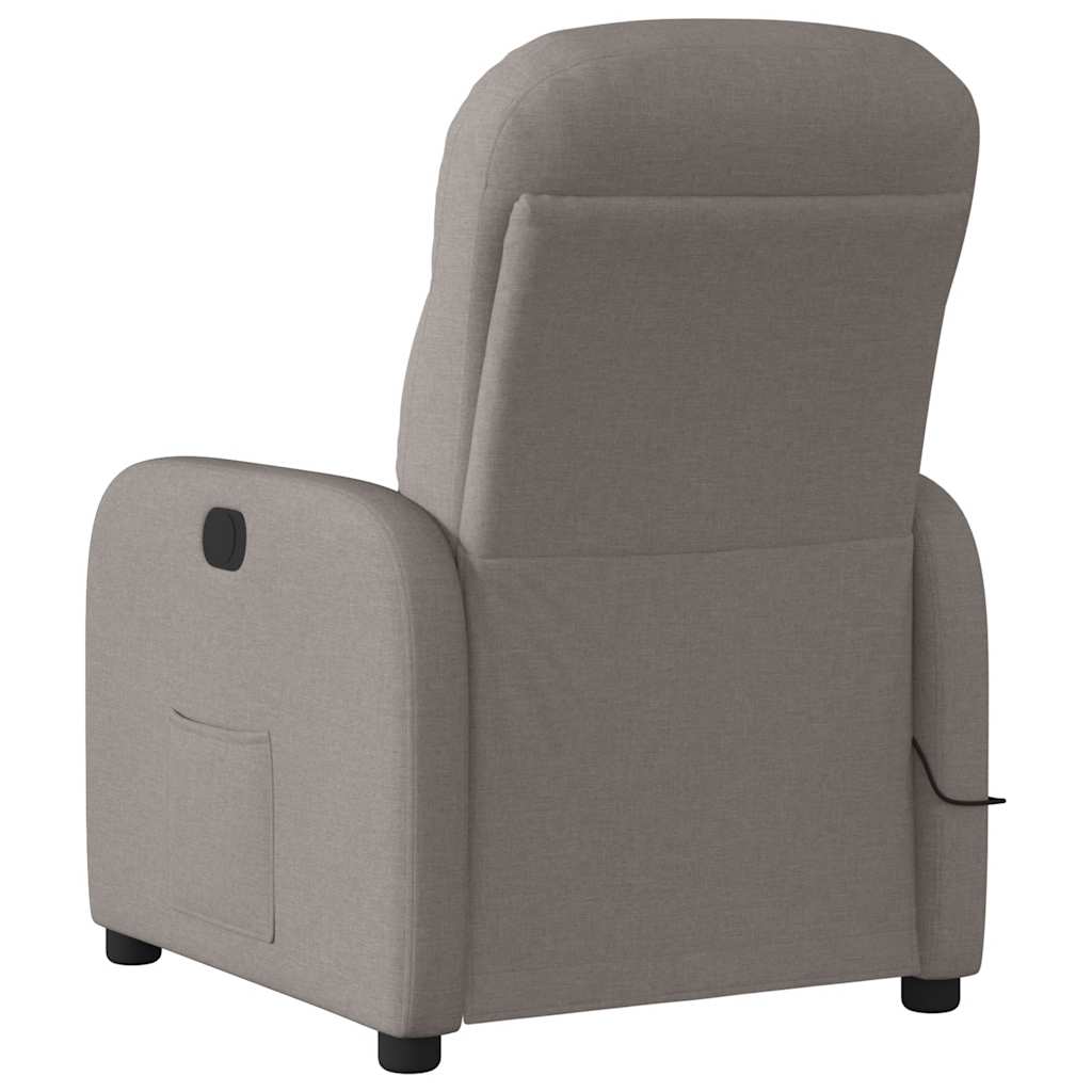 massagestol stof gråbrun
