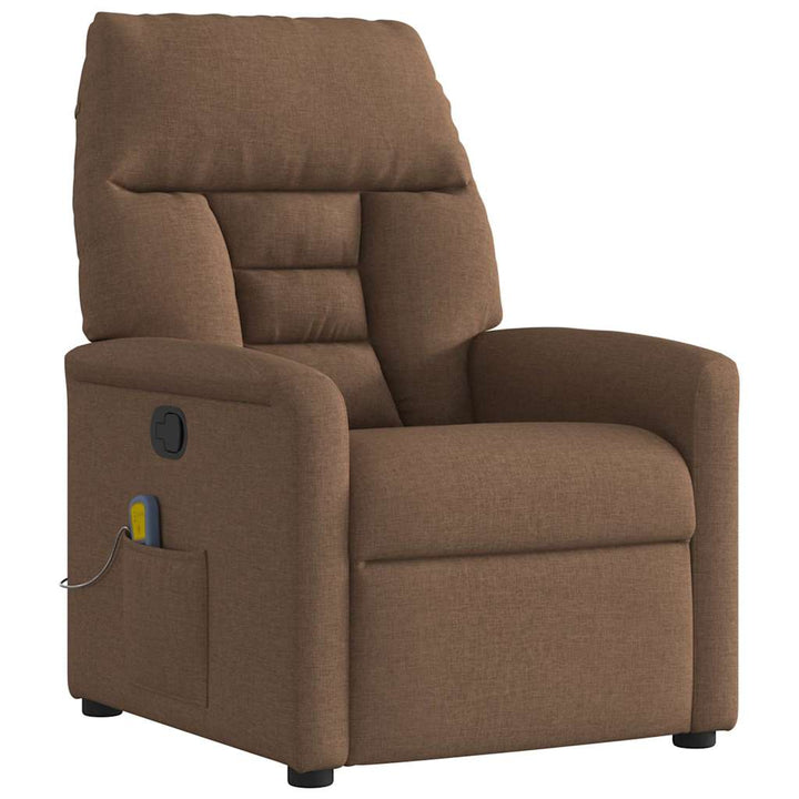 massagestol stof brun