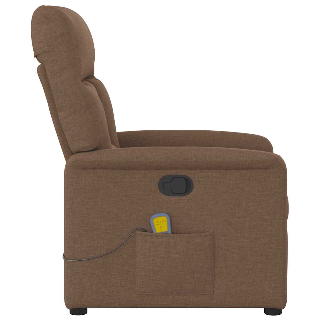 massagestol stof brun