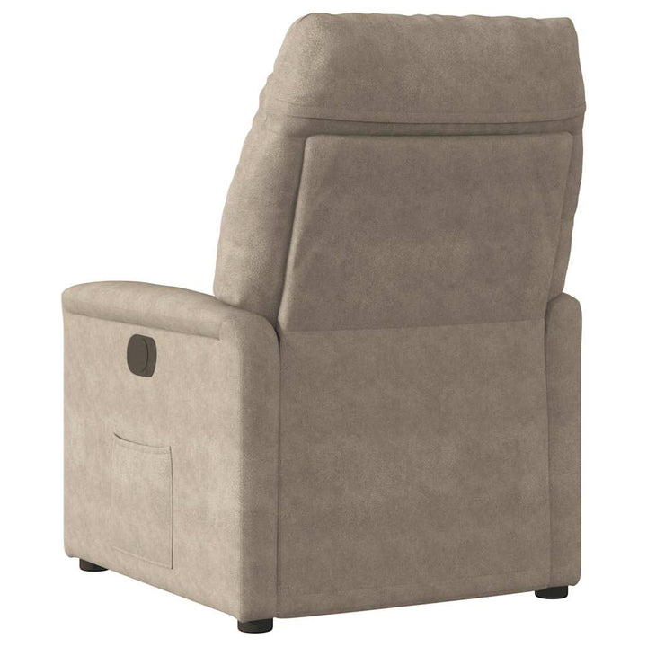 massagestol mikrofiberstof gråbrun