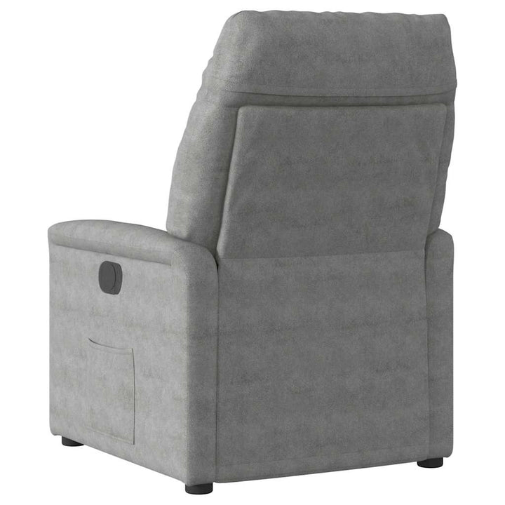 massagestol mikrofiberstof mørkegrå