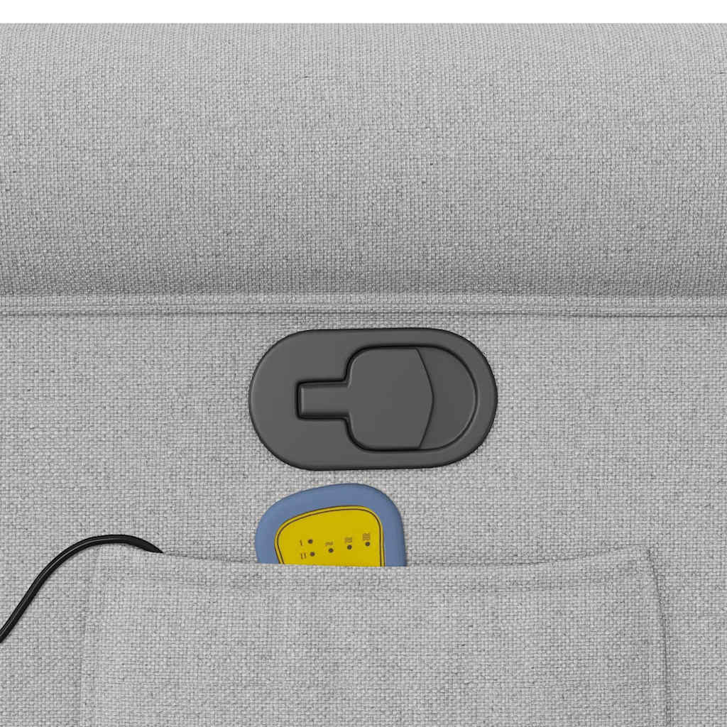 massagestol stof skygrå