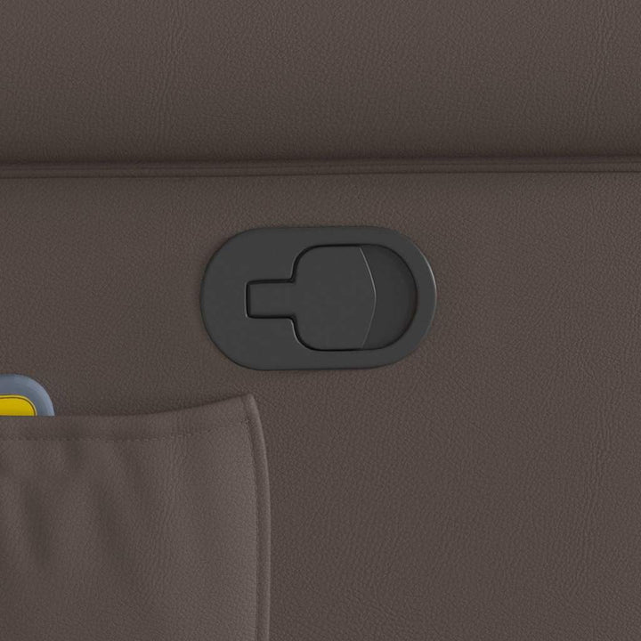 massagestol kunstlæder blank brun