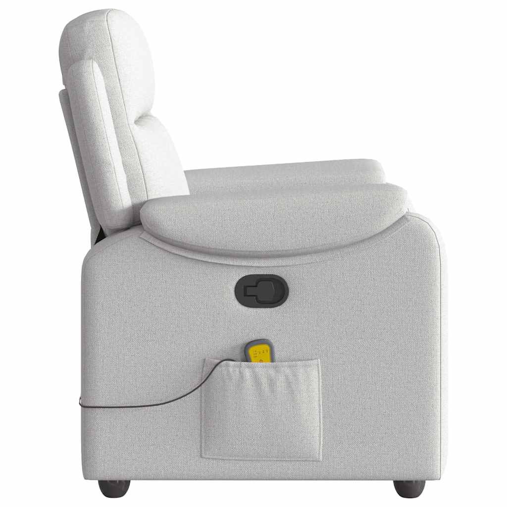 massagestol stof skygrå