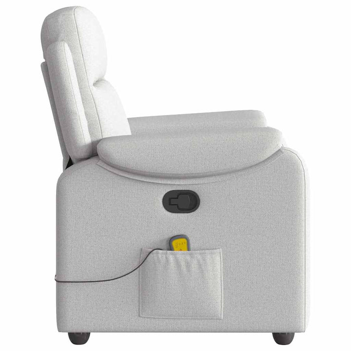 massagestol stof skygrå