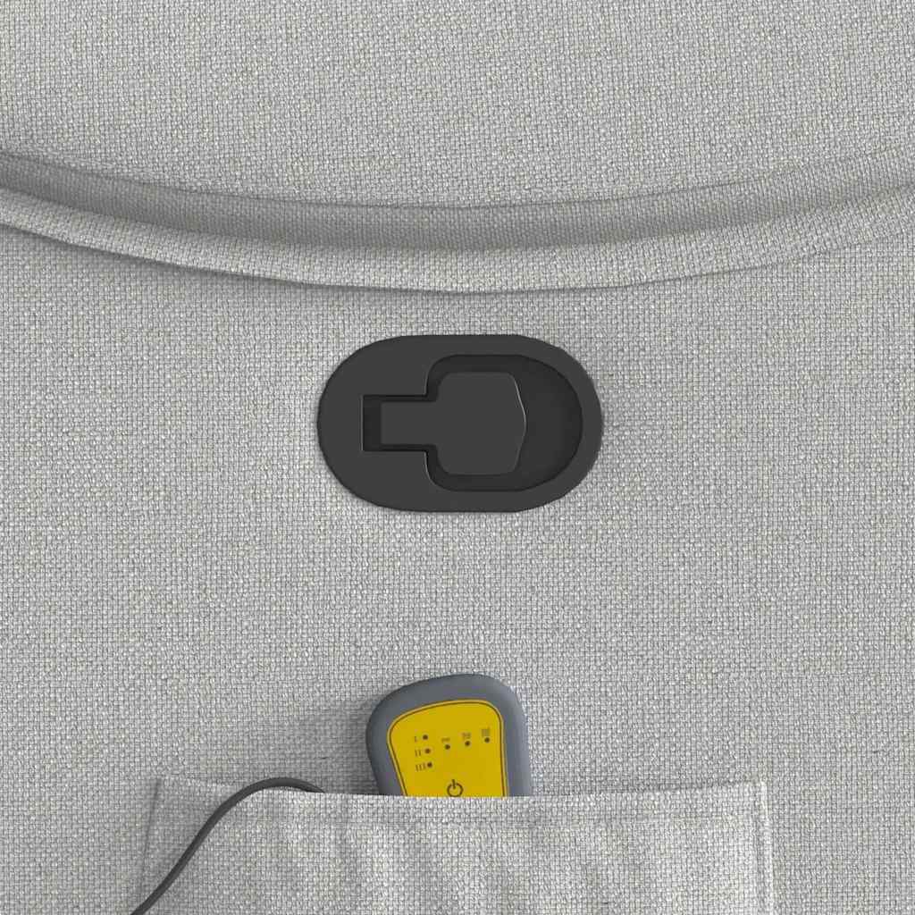 massagestol stof skygrå