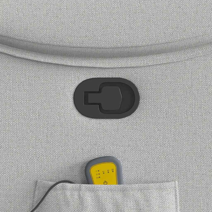 massagestol stof skygrå