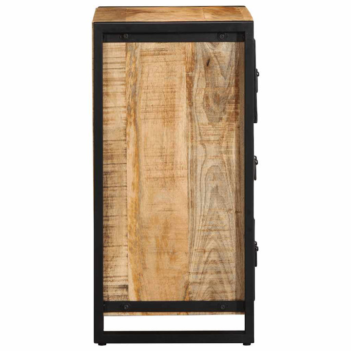 skuffeskab 50x35x70 cm massivt ru mangotræ