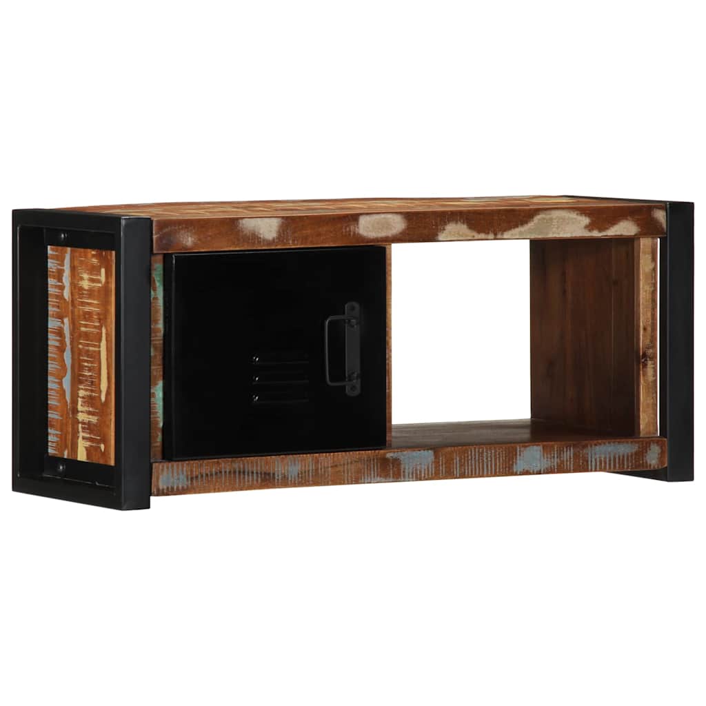 tv-bord 80x30x35 cm massivt genbrugstræ