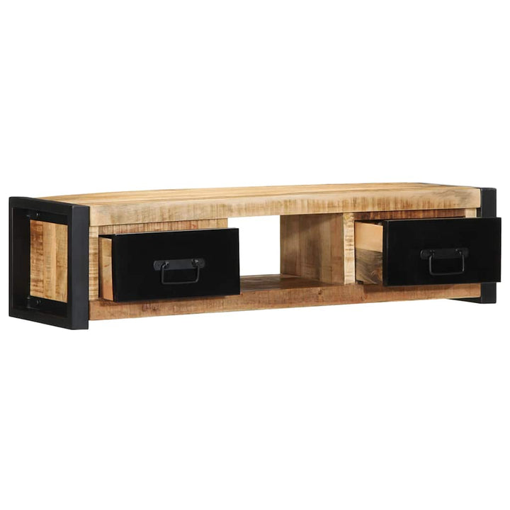 tv-bord 100x30x25 cm massivt ru mangotræ