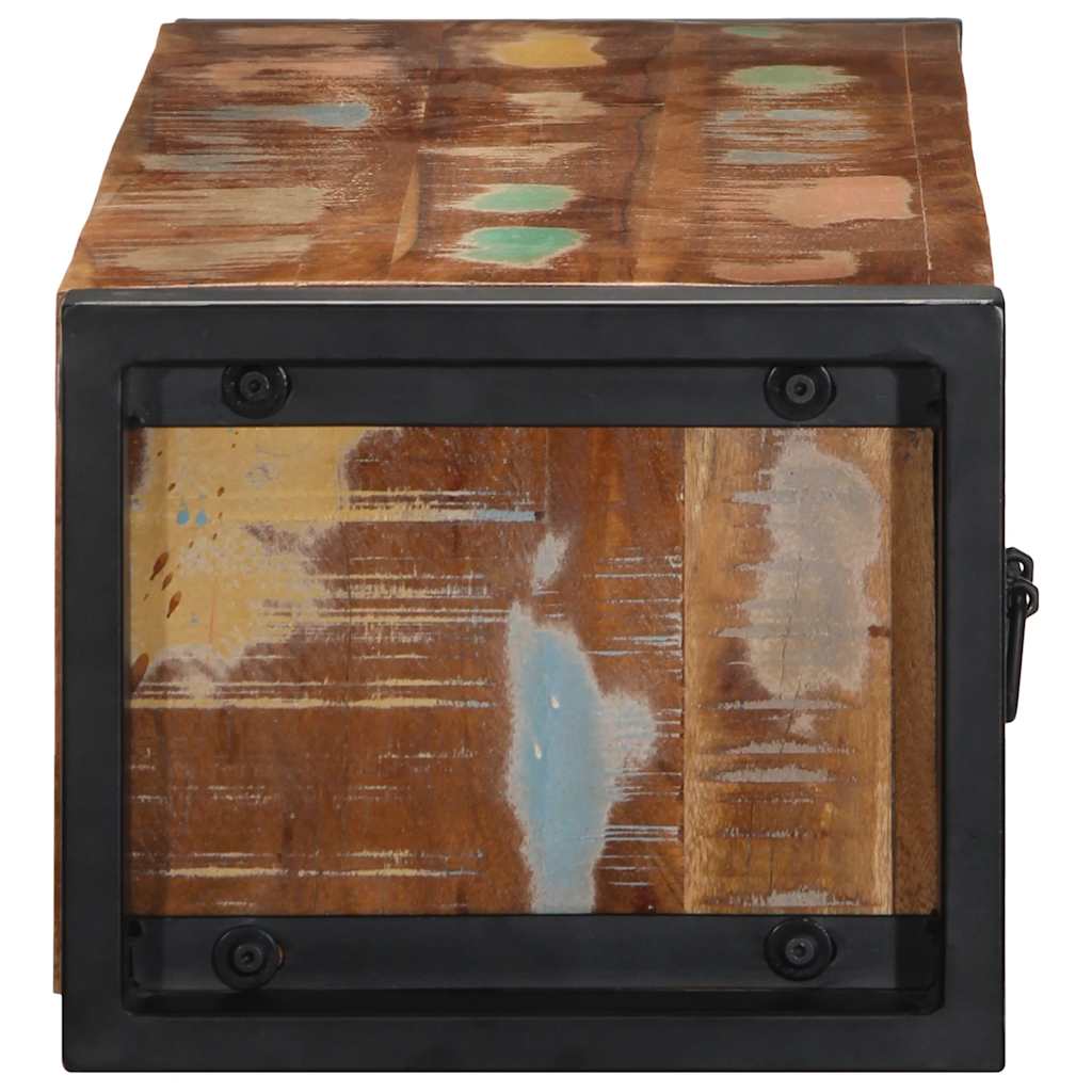 tv-bord 100x30x25 cm massivt genbrugstræ
