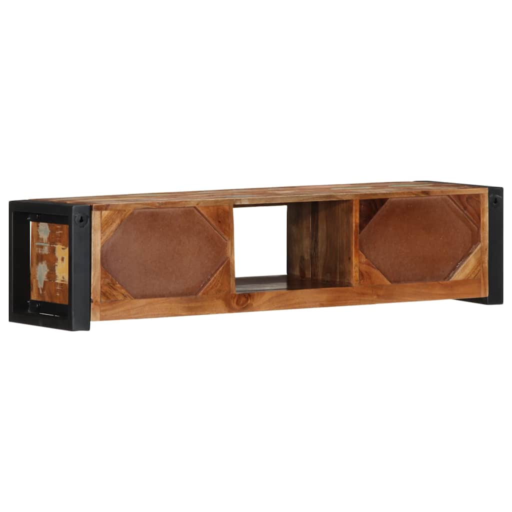 tv-bord 100x30x25 cm massivt genbrugstræ