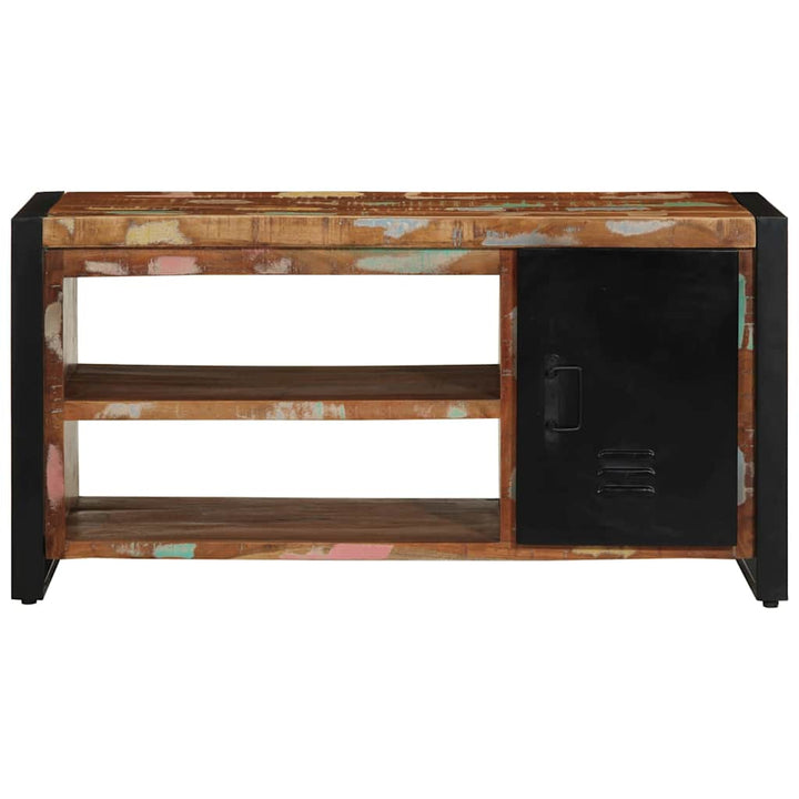 Sko bænk Flerfarvet 100 x 40 x 50 cm Massivt genbrugstræ