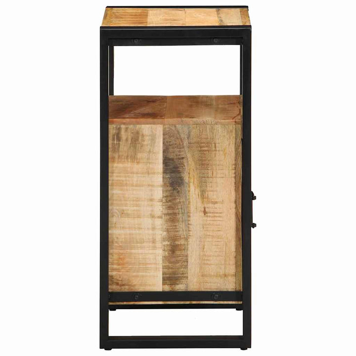 Badeværelsesskab med dør Brun 40 x 35 x 75 cm Massivt mangotræ