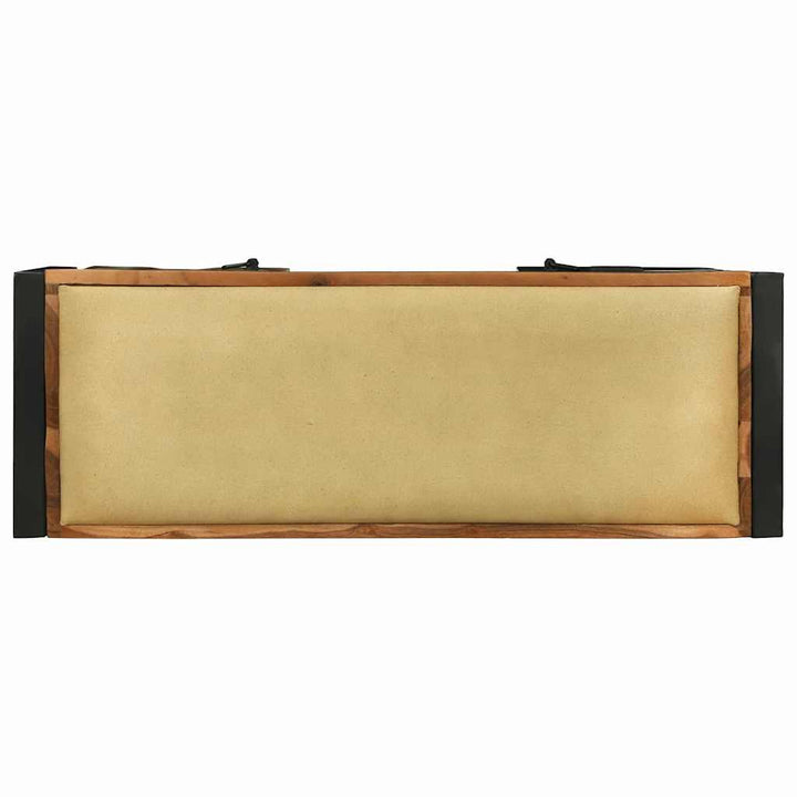 Bænkeskab Flerfarvet 100 x 35 x 50 cm Massivt genbrugstræ