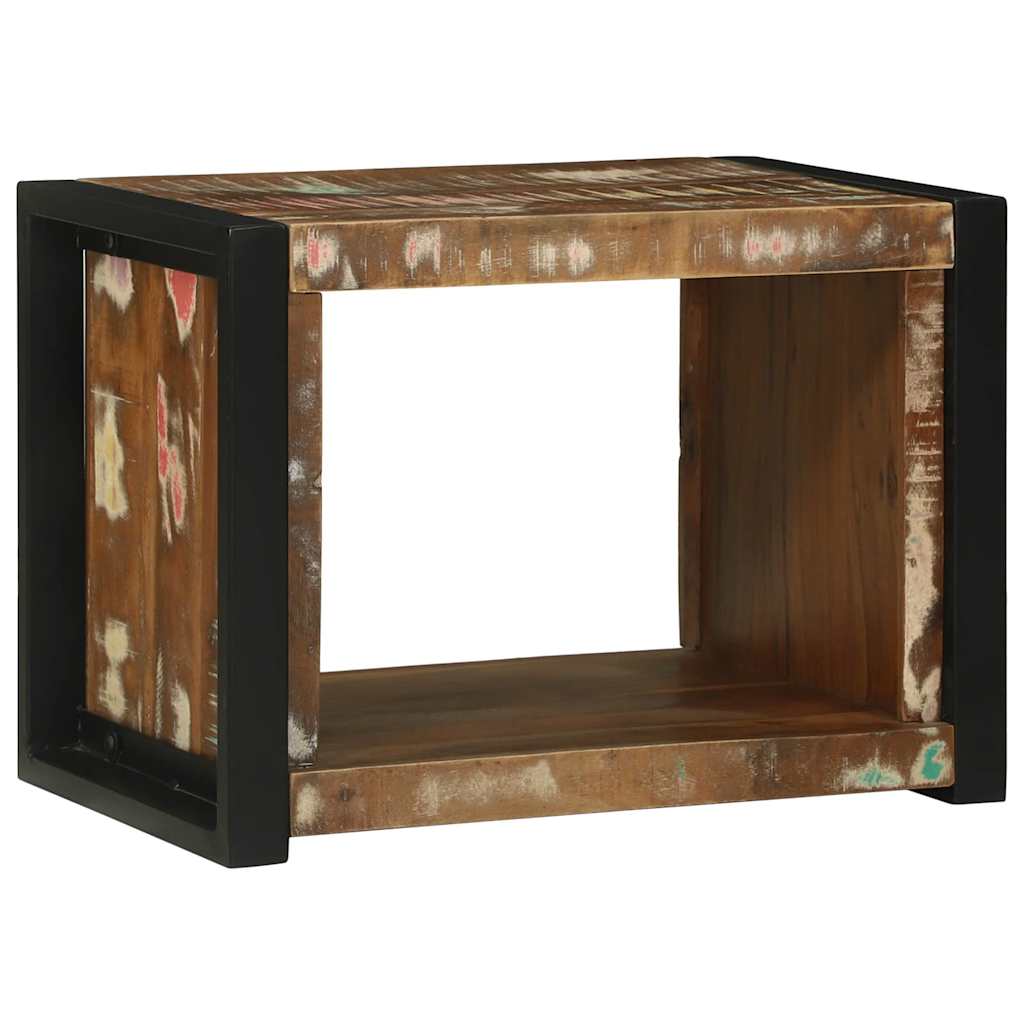 Væg Cube med opbevaring Brun 55 x 35 x 40 cm Solid genbrugs træ
