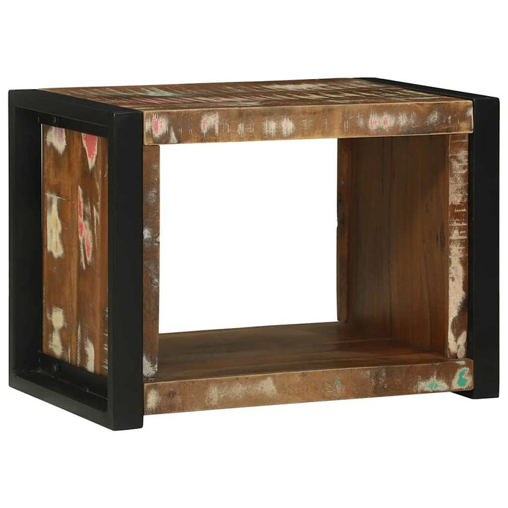Væg Cube med opbevaring Brun 55 x 35 x 40 cm Solid genbrugs træ