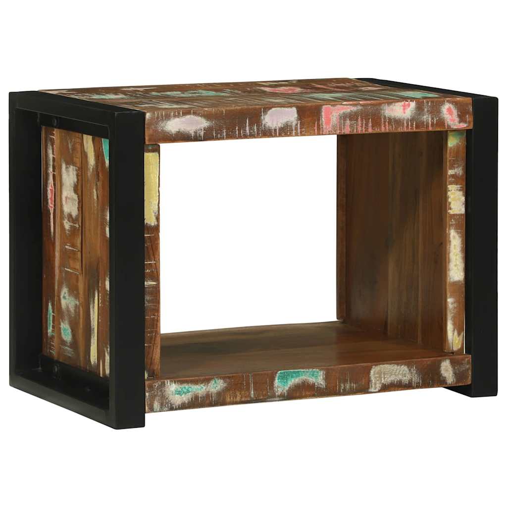 Væg Cube med opbevaring Brun 55 x 35 x 40 cm Solid genbrugs træ