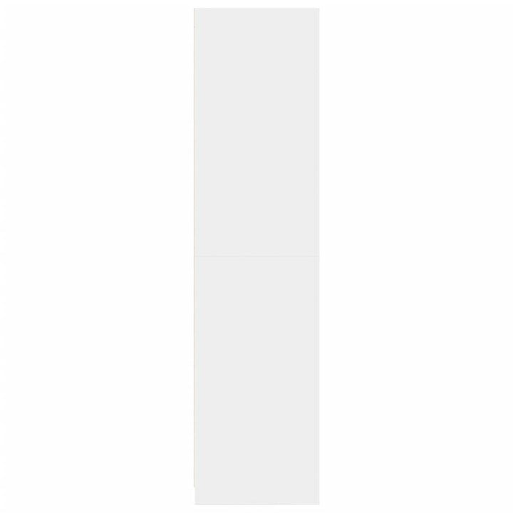 klædeskab 100x50x200 cm konstrueret træ hvid