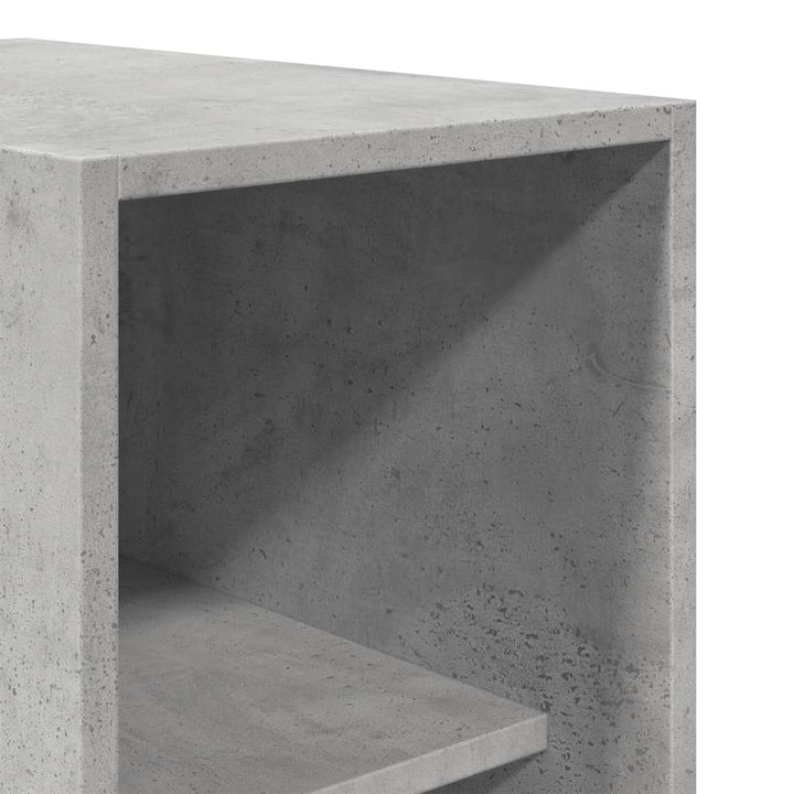 klædeskab 30x50x200 cm konstrueret træ betongrå