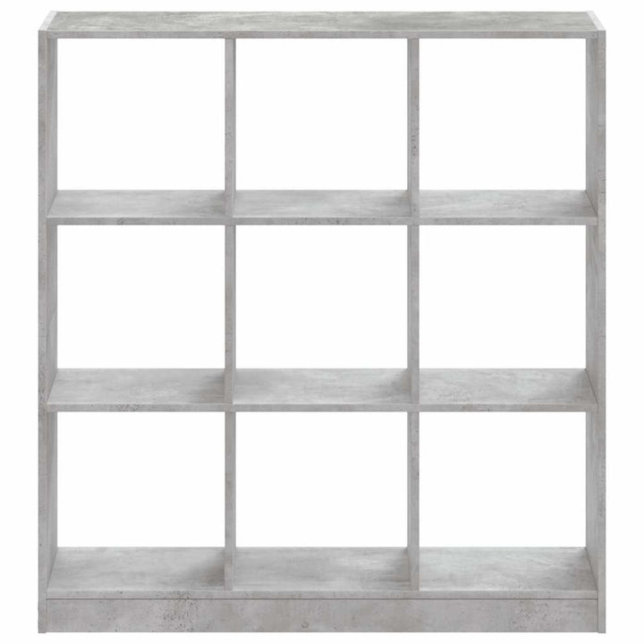 bogreol 102x32x109 cm konstrueret træ betongrå