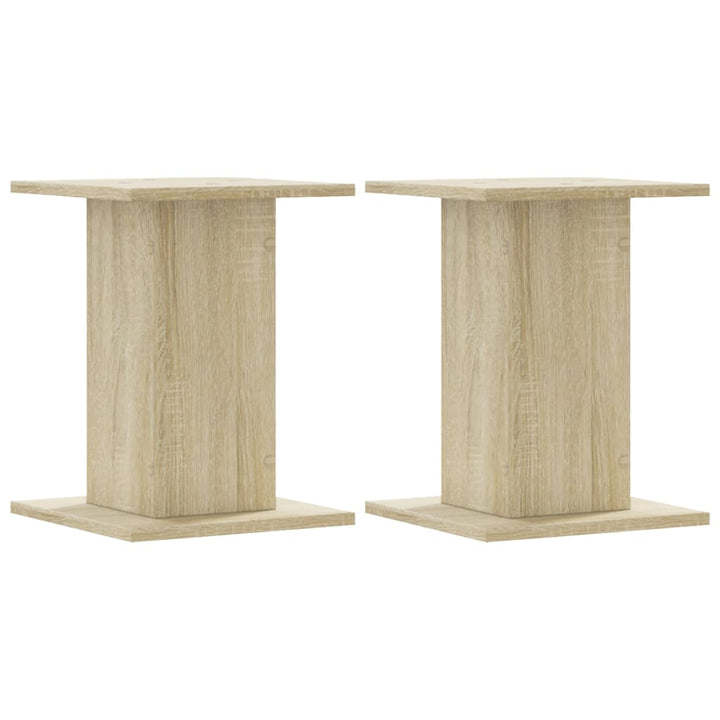 plantestativer 2 stk. 30x30x40 cm konstrueret træ sonoma-eg