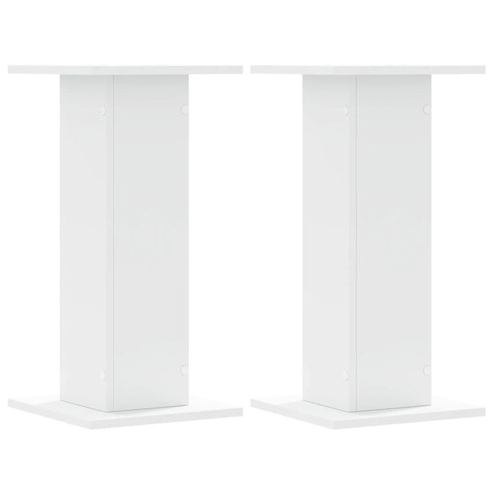 plantestativer 2 stk. 30x30x60 cm konstrueret træ hvid