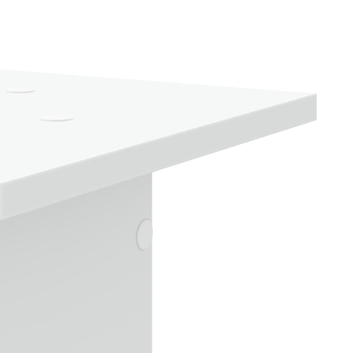 plantestativer 2 stk. 30x30x60 cm konstrueret træ hvid