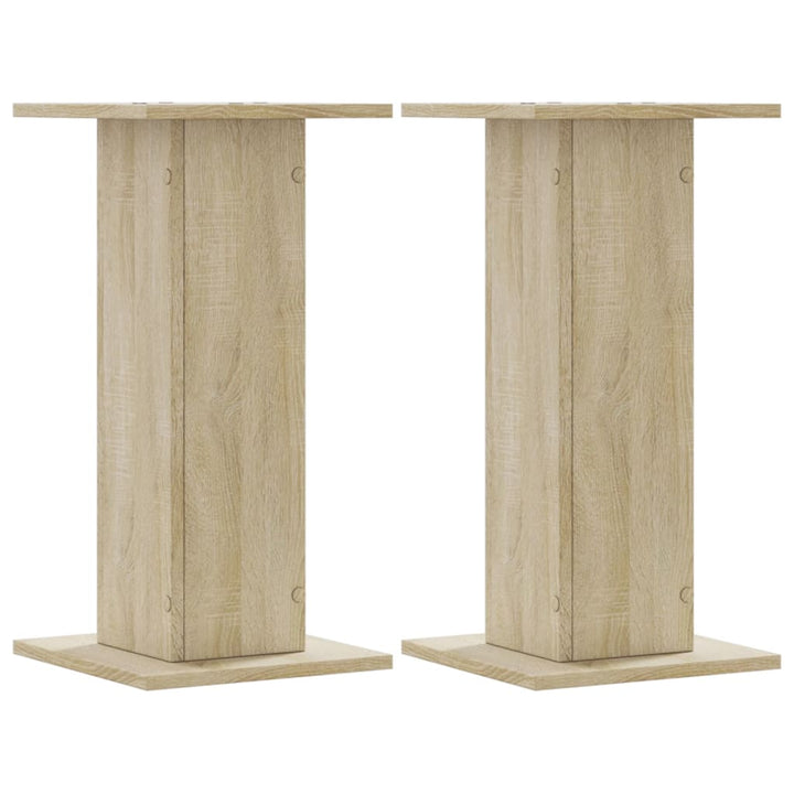 plantestativer 2 stk. 30x30x60 cm konstrueret træ sonoma-eg