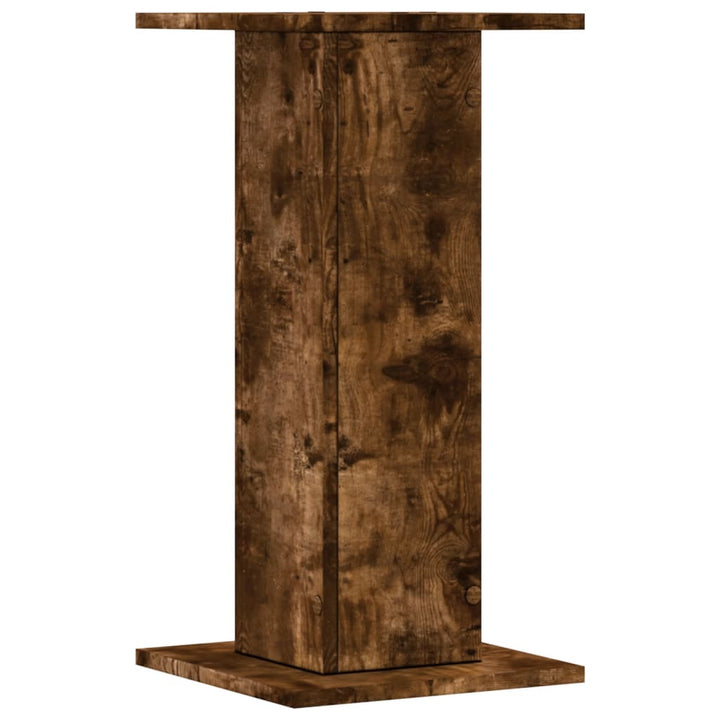 plantestativer 2 stk. 30x30x60 cm konstrueret træ røget eg