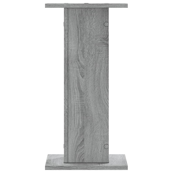 plantestativer 2 stk. 30x30x60 cm konstrueret træ grå sonoma-eg