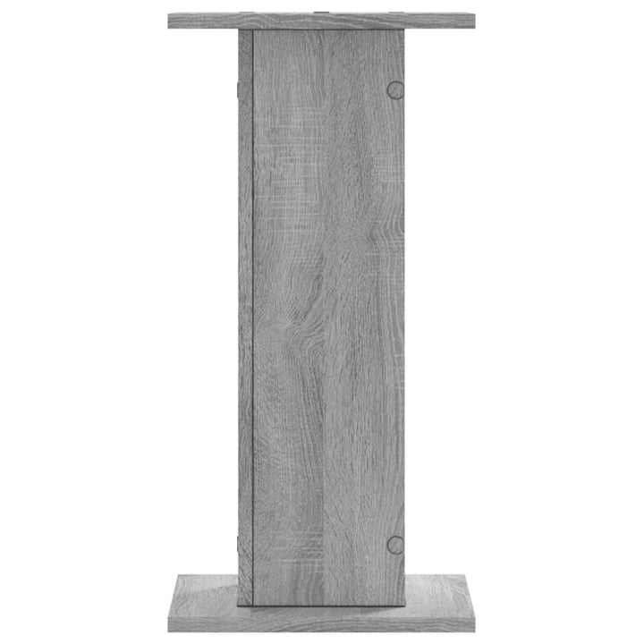 plantestativer 2 stk. 30x30x60 cm konstrueret træ grå sonoma-eg