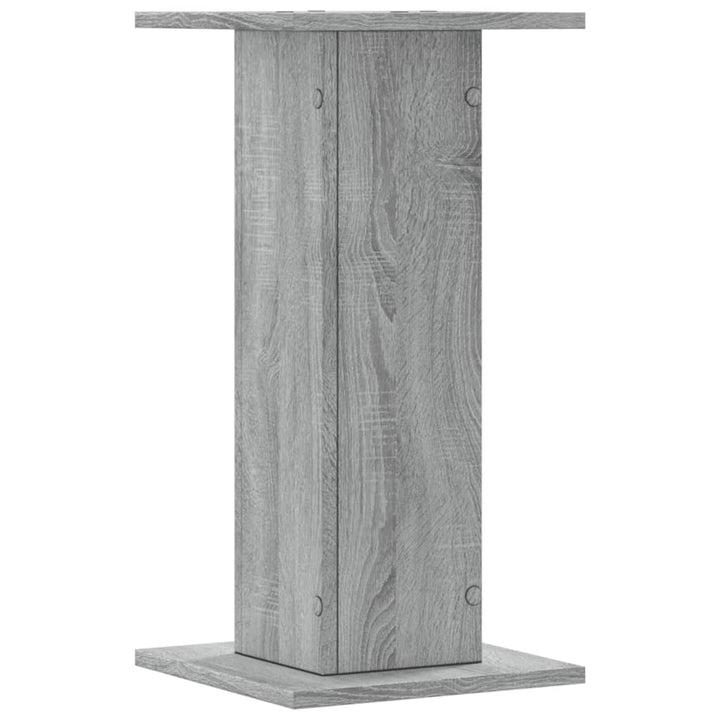 plantestativer 2 stk. 30x30x60 cm konstrueret træ grå sonoma-eg