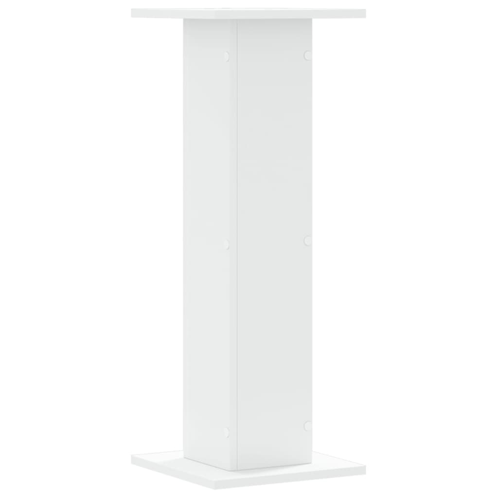 plantestativer 2 stk. 30x30x80 cm konstrueret træ hvid