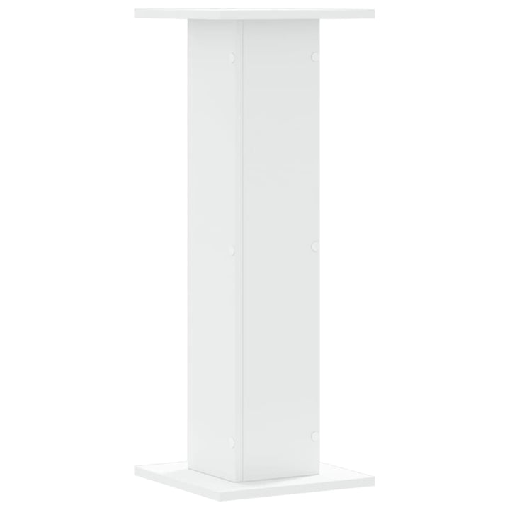 plantestativer 2 stk. 30x30x80 cm konstrueret træ hvid