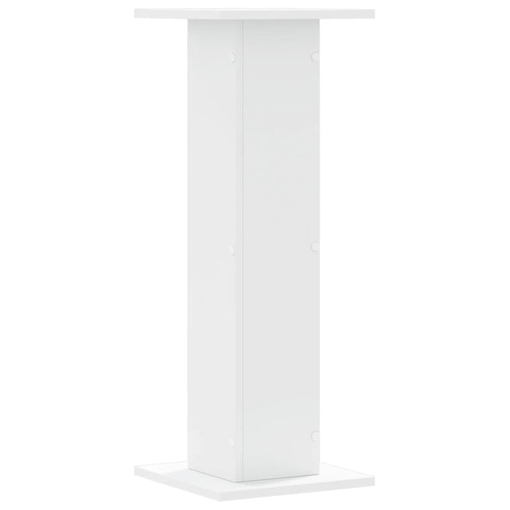 plantestativer 2 stk. 30x30x80 cm konstrueret træ hvid