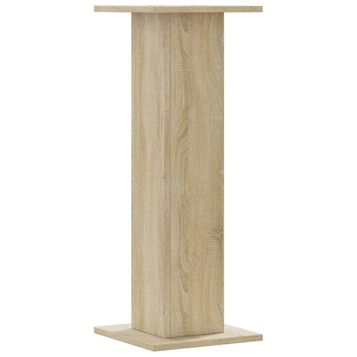 plantestativer 2 stk. 30x30x80 cm konstrueret træ sonoma-eg